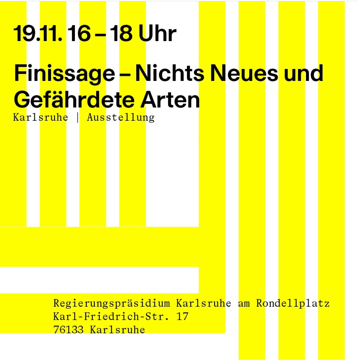 FINISSAGE IN KARLSRUHE